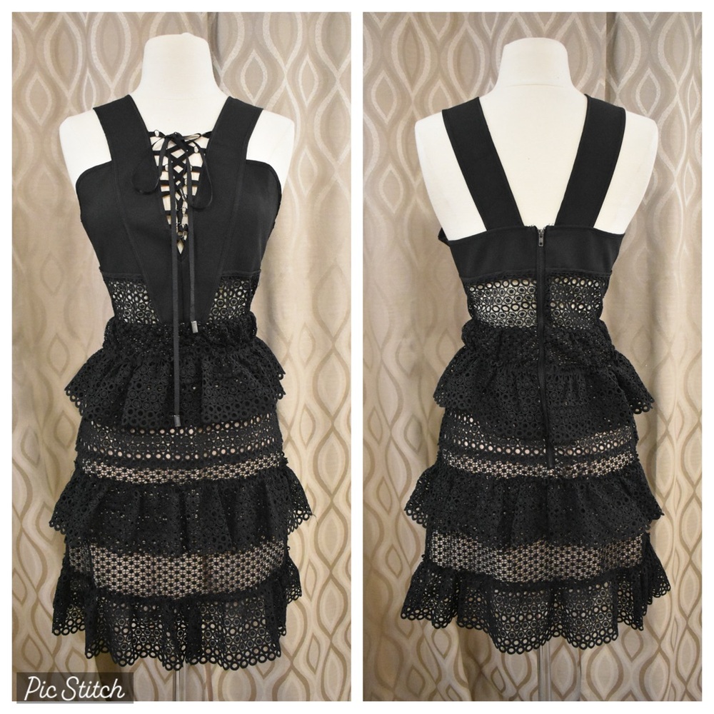 Self-Portrait Black Lace Dress